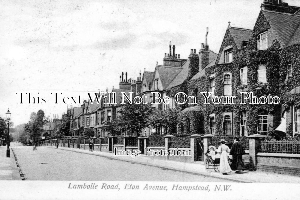 LO 480 - Lambolle Road, Eton Avenue, Hampstead, London c1907