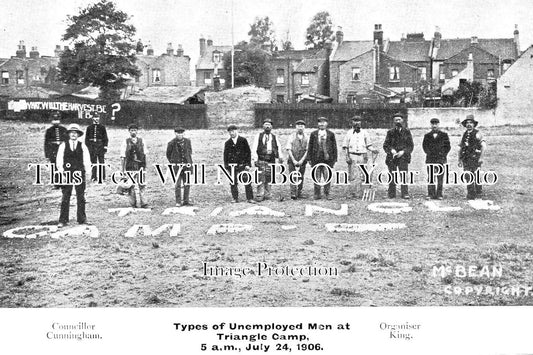 LO 4824 - Unemployed Men At Triangle Camp, Plaistow, Newham, London