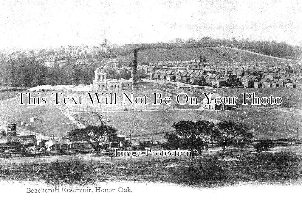 LO 4828 - Beachcroft Reservoir, Honor Oak, London c1909
