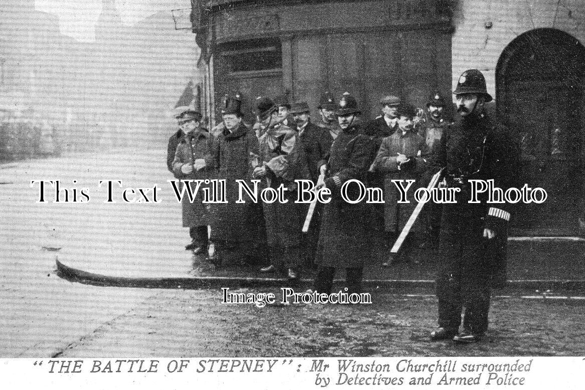 LO 4843 - The Battle Of Stepney, Winston Churchill, London