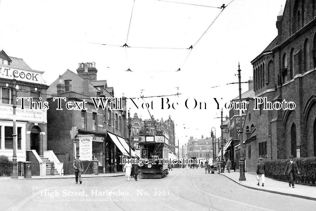 LO 4875 - High Street, Harlesden, Brent, London c1929