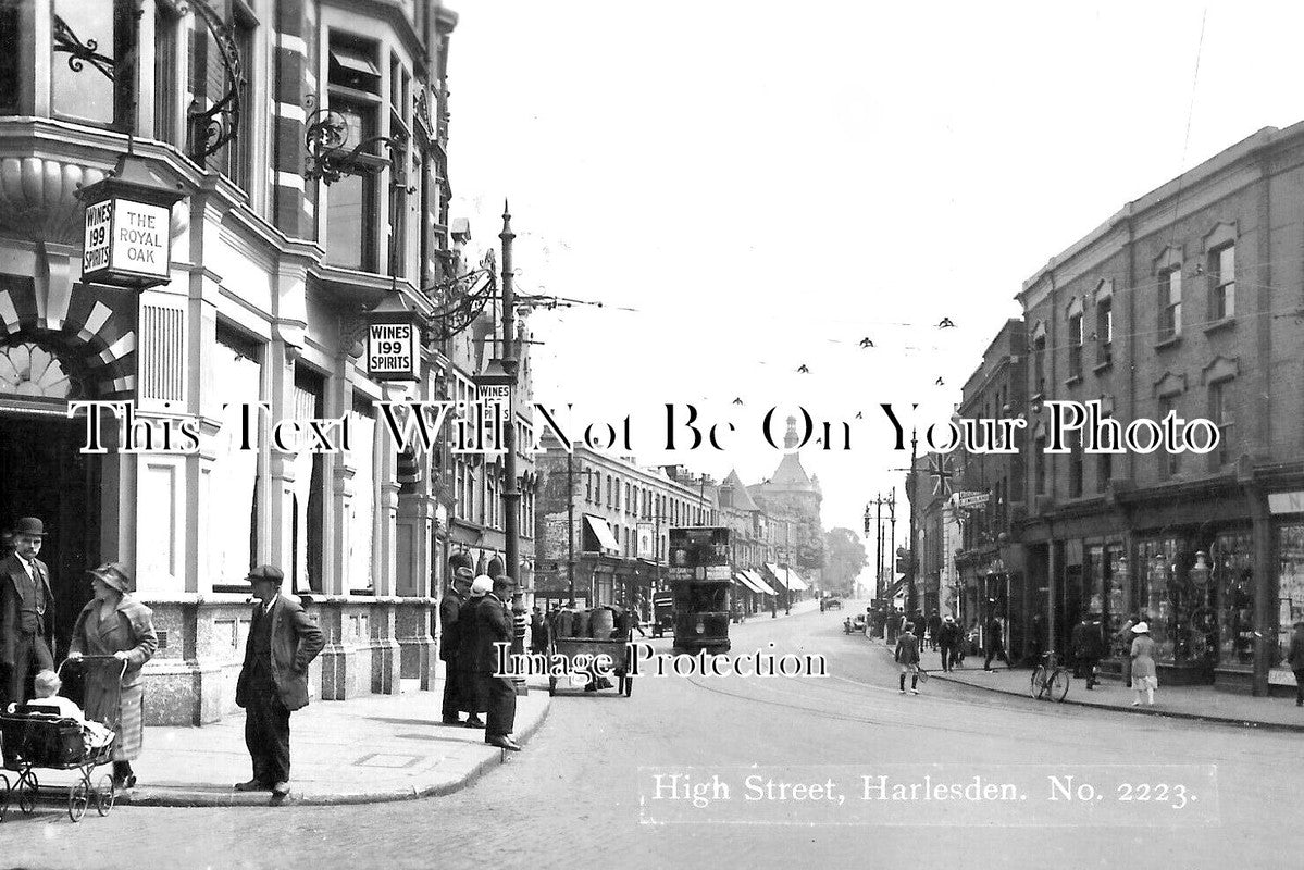 LO 4906 - High Street, Harlesden, Brent, London c1930