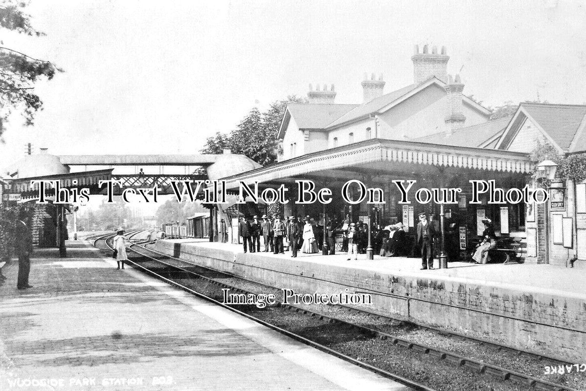 LO 4966 - Woodside Park Railway Station, Finchley, London c1905