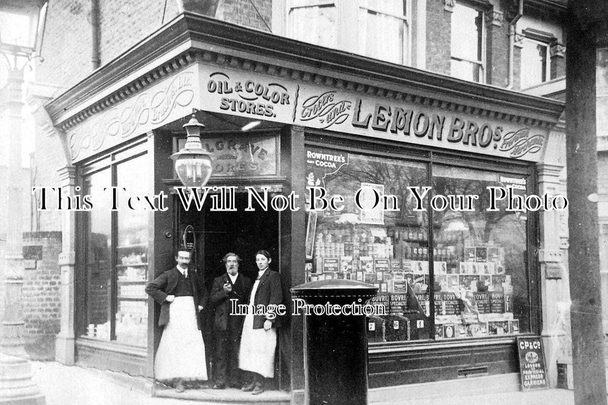 LO 4985 - Lemon Bros Stores, Walthamstow, London c1912