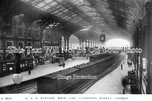 LO 5049 - GER Liverpool Street Railway Station, London c1912