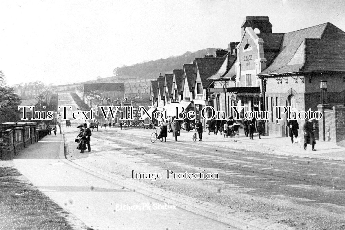 LO 5107 - Eltham Park Railway Station, London c1913