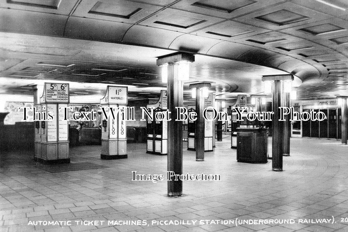 LO 5144 - Automatic Ticket Machines, Piccadilly Underground Station
