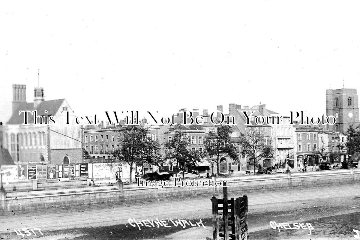 LO 5247- Cheyne Walk, Chelsea, London c1907