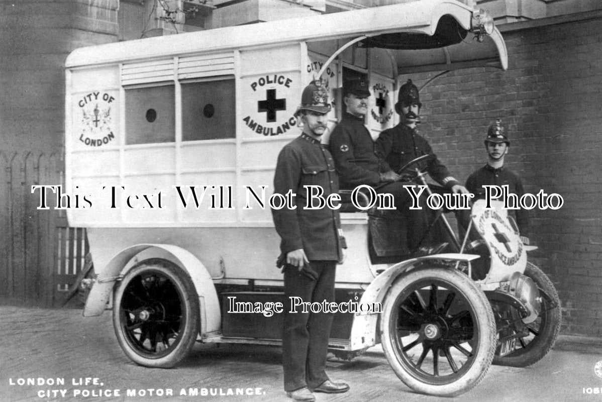 LO 526 - City Police Motor Ambulance, London Life