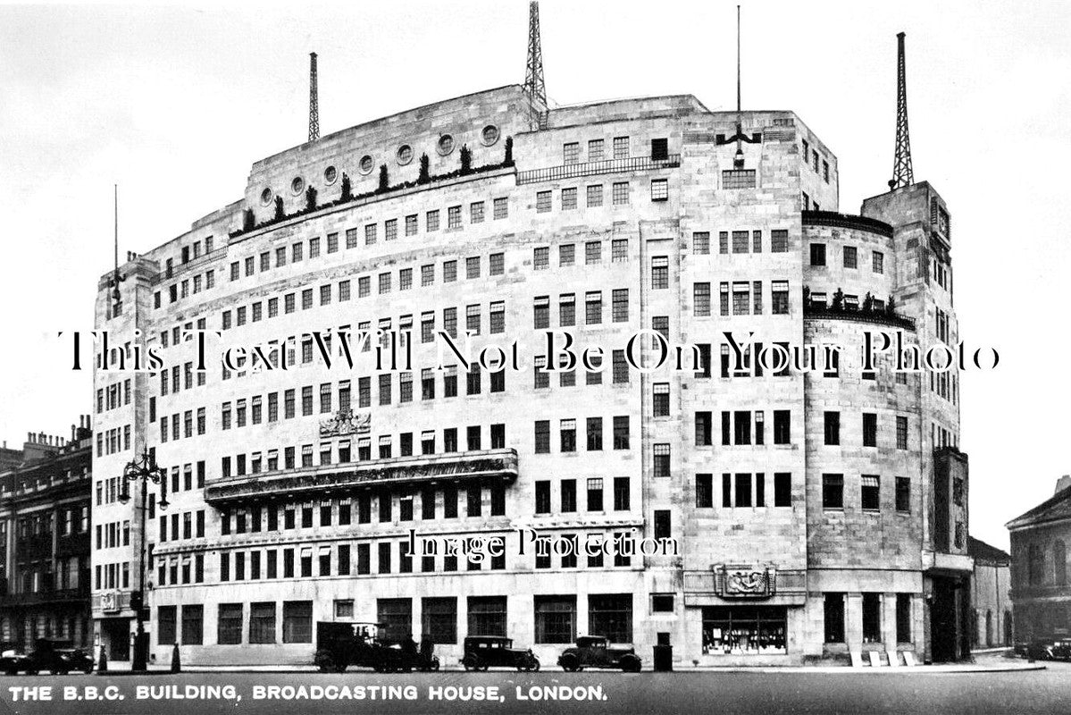 LO 5282 - The BBC Building, Broadcasting House, London c1935