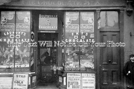 LO 5365 - The Chocolate Box Shop, Fulham, London c1914