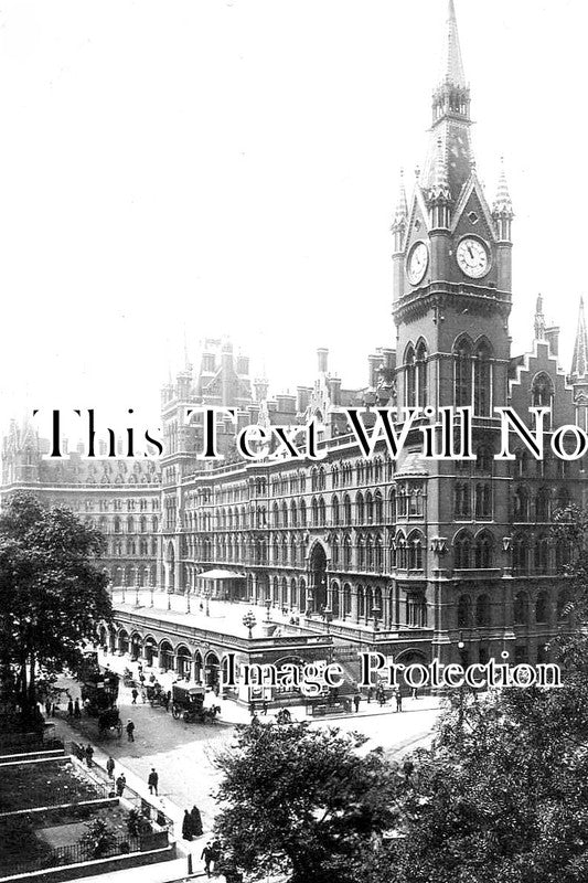 LO 5385 - St Pancras Railway Station, The Midland Hotel, London c1904