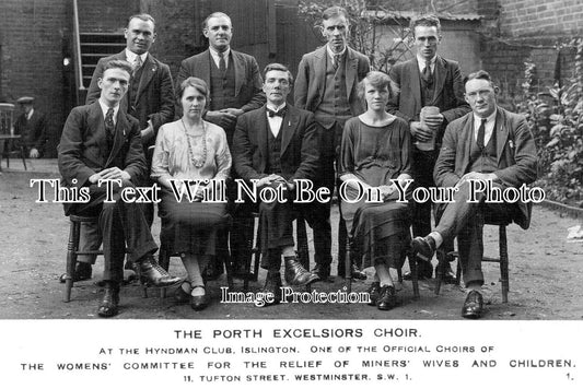 LO 5389 - The Porth Excelsiors Choir, Hyndman Club, Islington, London
