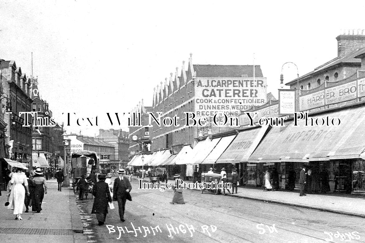 LO 5561 - High Road, Balham, Wandsworth, London c1917