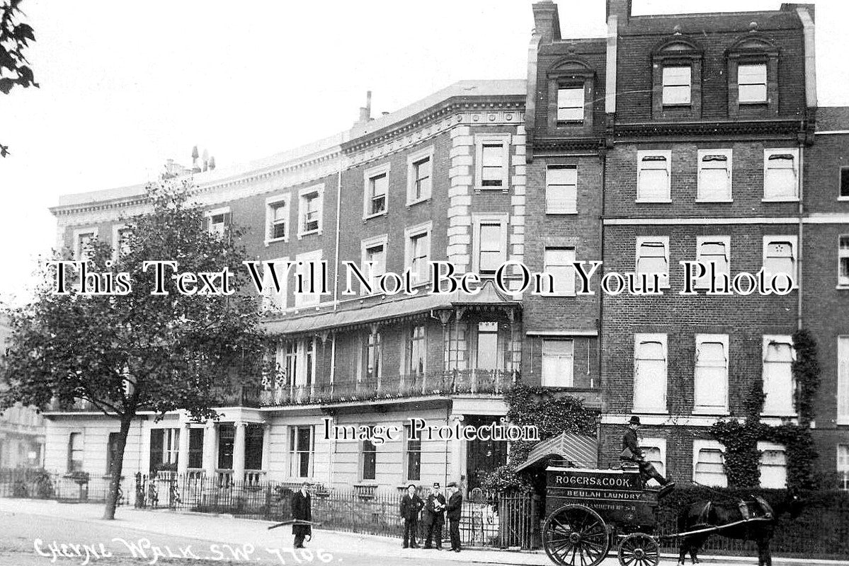 LO 5603 - Cheyne Walk, Chelsea, London c1906