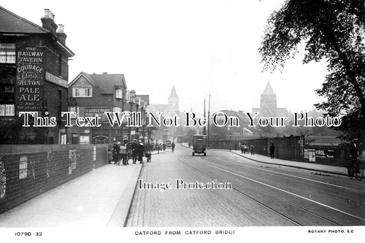 LO 5622 - The Railway Tavern, Catford From Catford Bridge, London