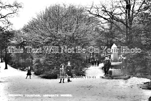 LO 5664 - Drinking Fountain, Highgate Woods, London