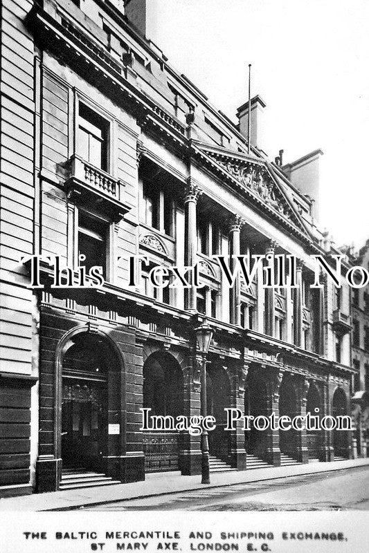 LO 5673 - The Baltic Mercantile & Shipping Exchange, St Mary Axe, London c1905