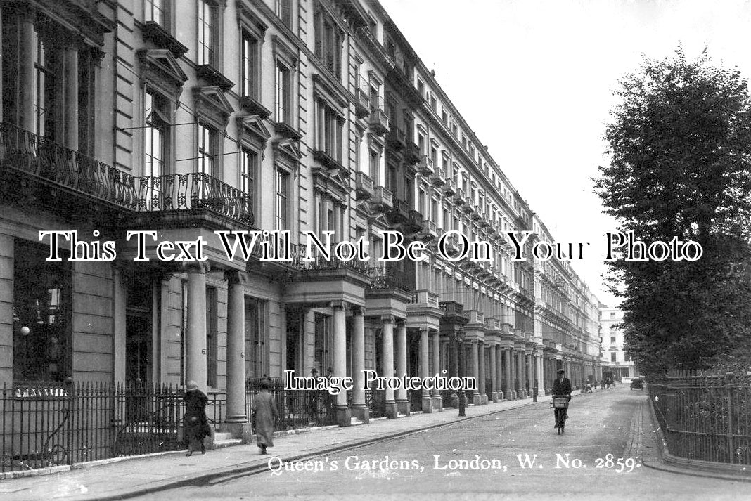 LO 5683 - Queens Gardens, Bayswater, London c1926