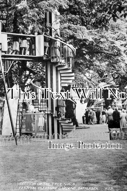 LO 5733 - The Tree Walk, Festival Pleasure Gardens, Battersea, London