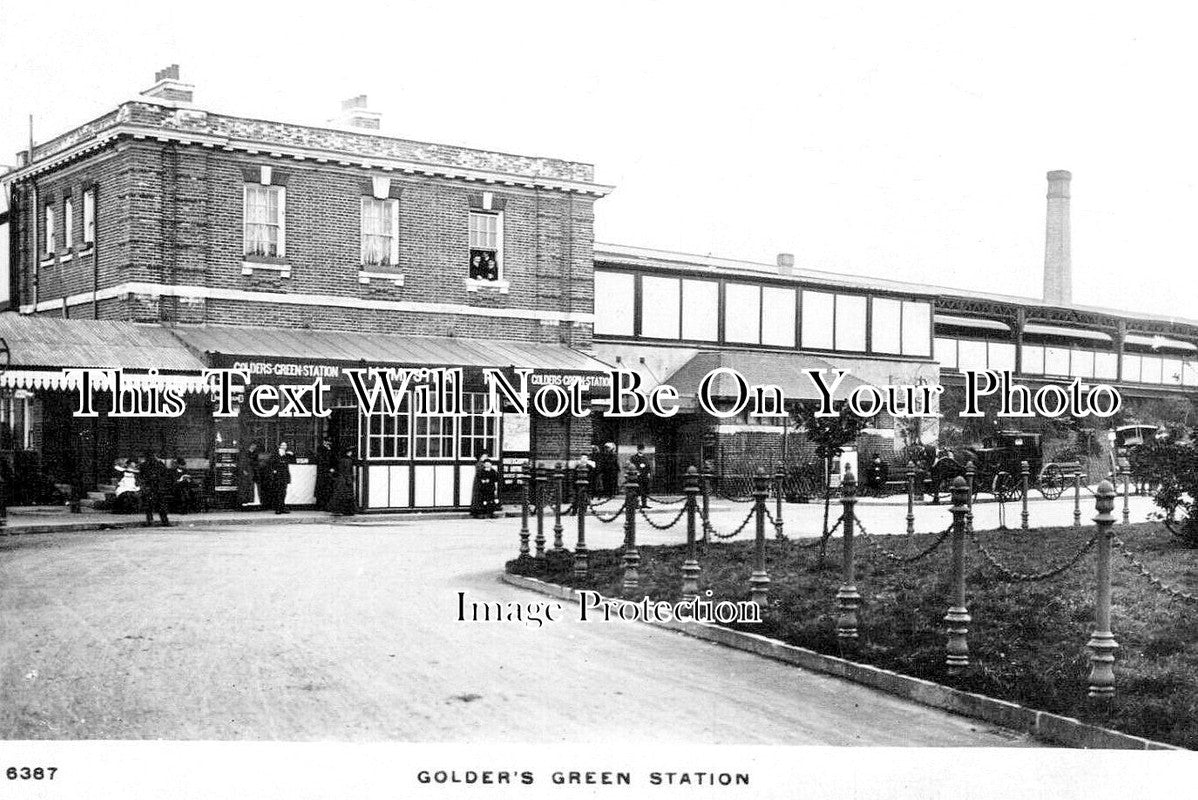 LO 5744 - Golders Green Railway Station, London c1914