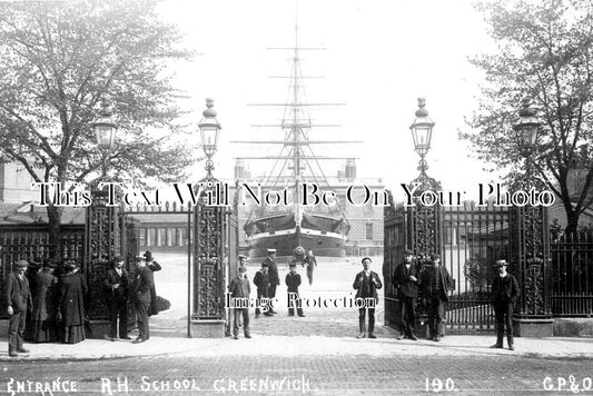 LO 5778 - Entrance To RH School, Greenwich, London