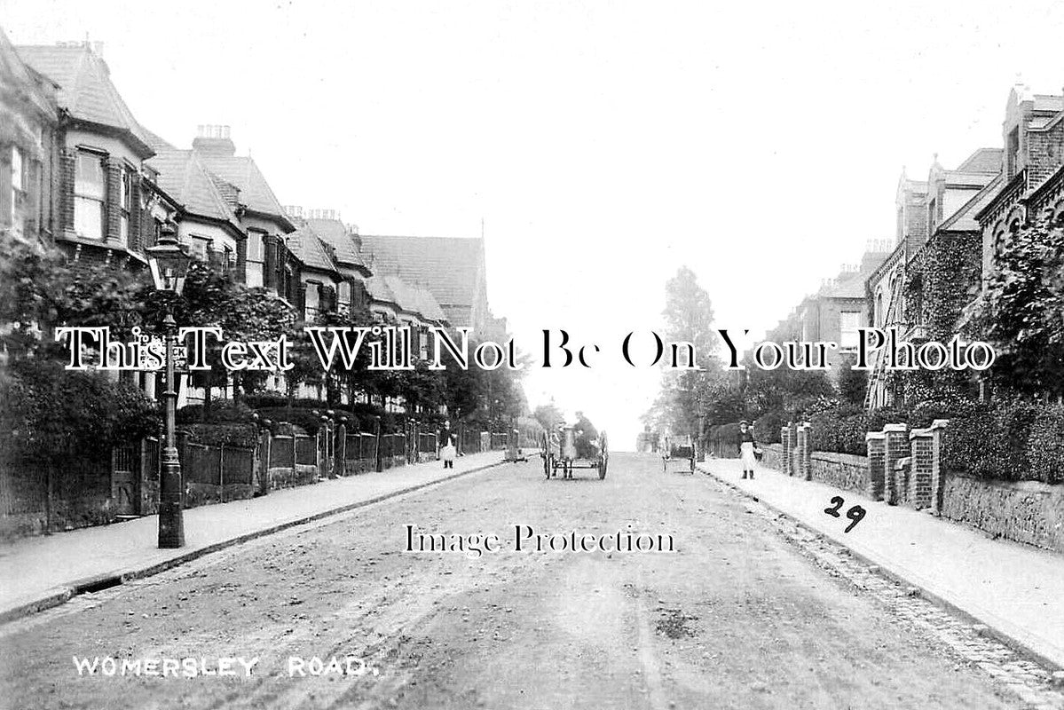 LO 5846 - Womersley Road, Crouch End, Haringey, London c1907