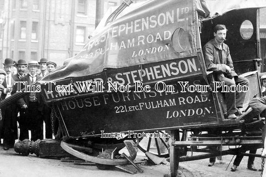 LO 5854 - Stephenson Furnishers Cart, Fulham Road, London