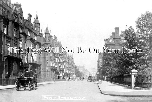 LO 5857 - Pont Street, Chelsea, London c1904