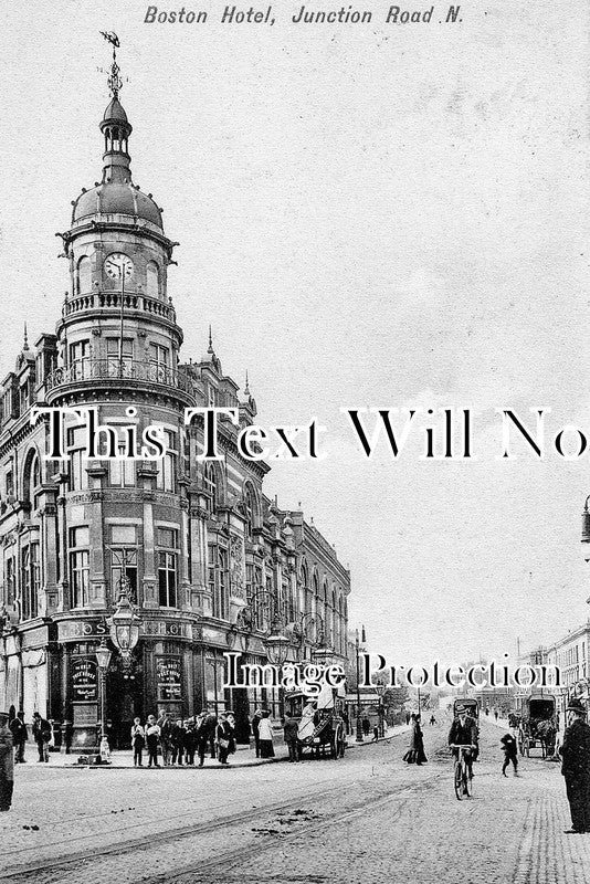 LO 586 - Boston Hotel, Junction Road, Tuffnell Park, London c1909