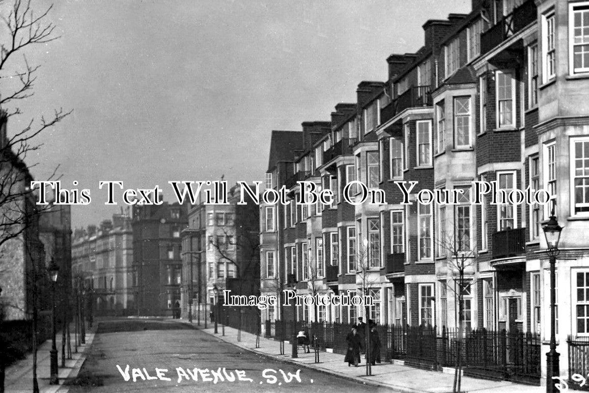 LO 5868 - Vale Avenue, Chelsea, London c1914