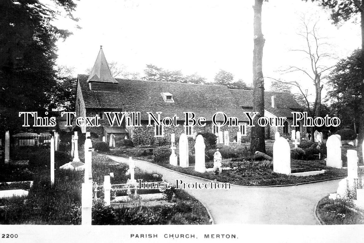 LO 5895 - Parish Church, Merton Park, London c1912