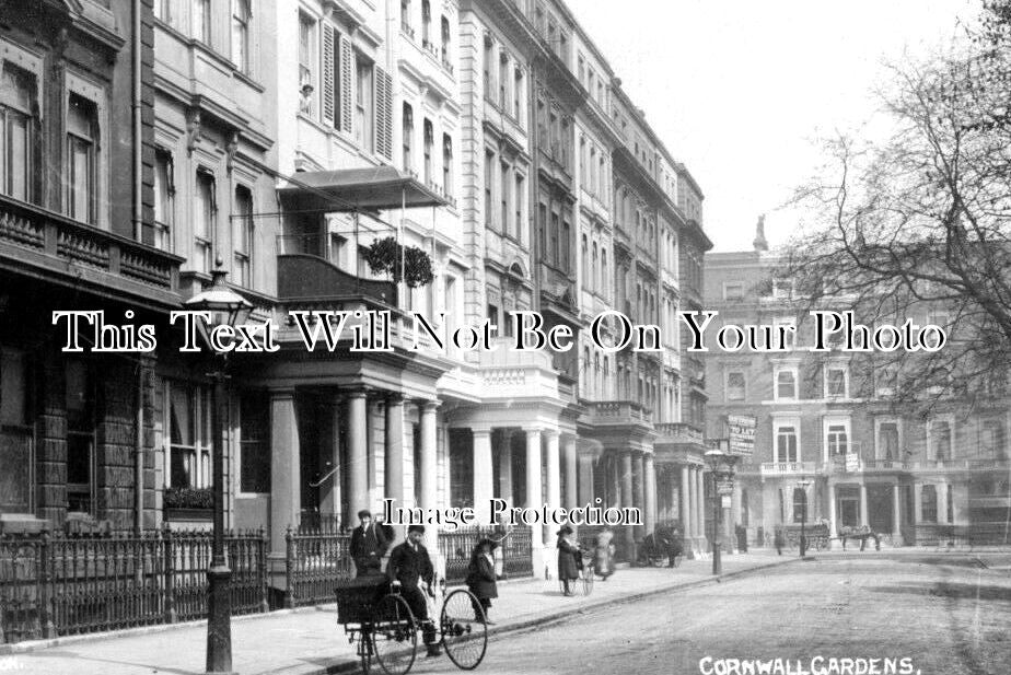 LO 5898 - Cornwall Gardens, South Kensington, London c1909