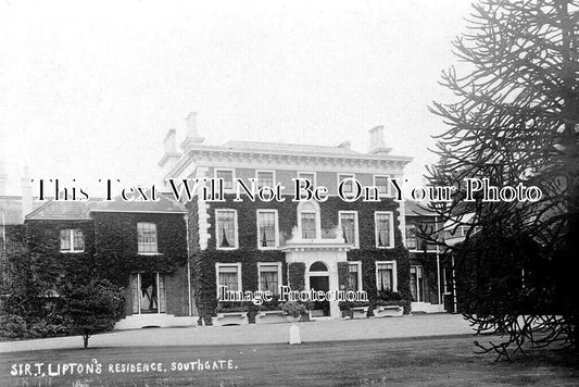 LO 5919 - Sir Thomas Lipton, Southgate, London c1915