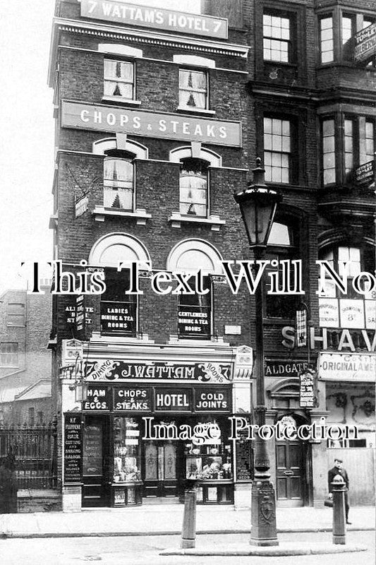 LO 5929 - Wattams Shop, Aldgate, London