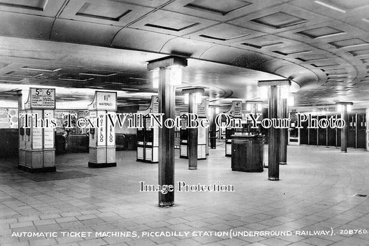 LO 5950 - Automatic Ticket Machines, Piccadilly Railway Station