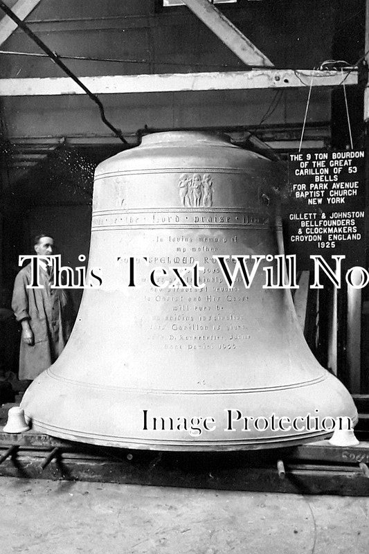 LO 5972 - Gillett & Johnston Bell Founders, Croydon, London 1925