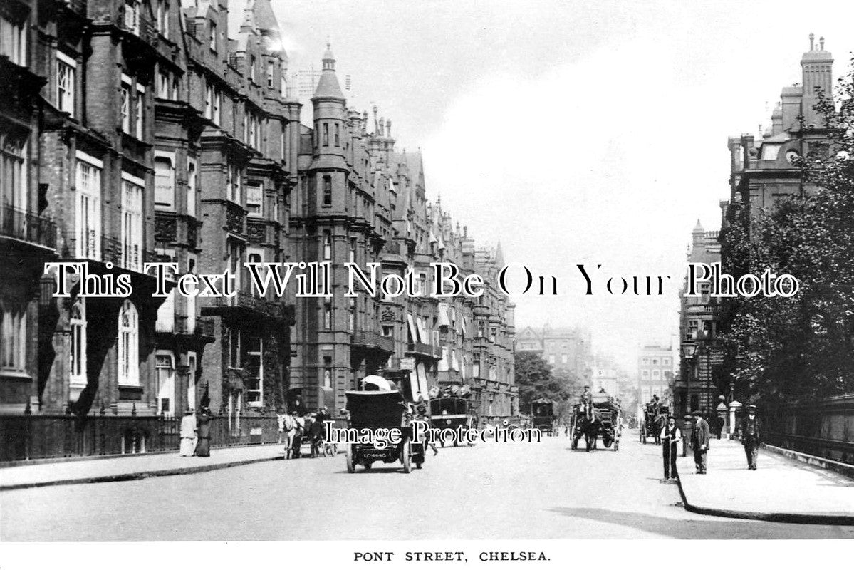 LO 5984 - Pont Street, Chelsea, London c1912
