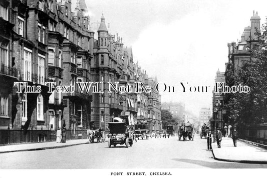 LO 5984 - Pont Street, Chelsea, London c1912