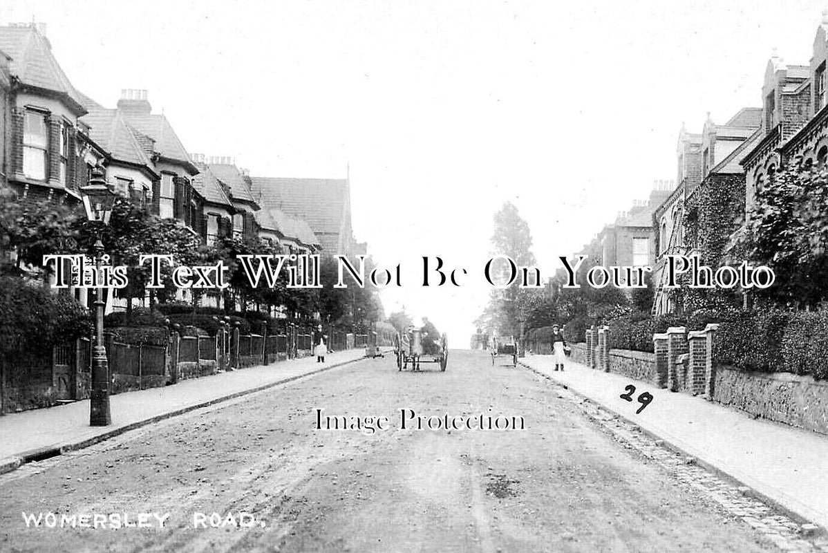 LO 5993 - Womersley Road, Crouch End, Haringey, London c1907