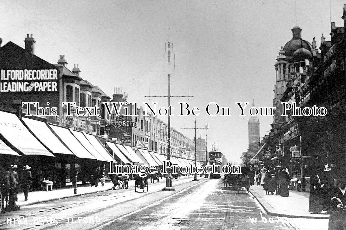 LO 6035 - High Road, Ilford, London c1910