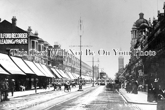 LO 6035 - High Road, Ilford, London c1910
