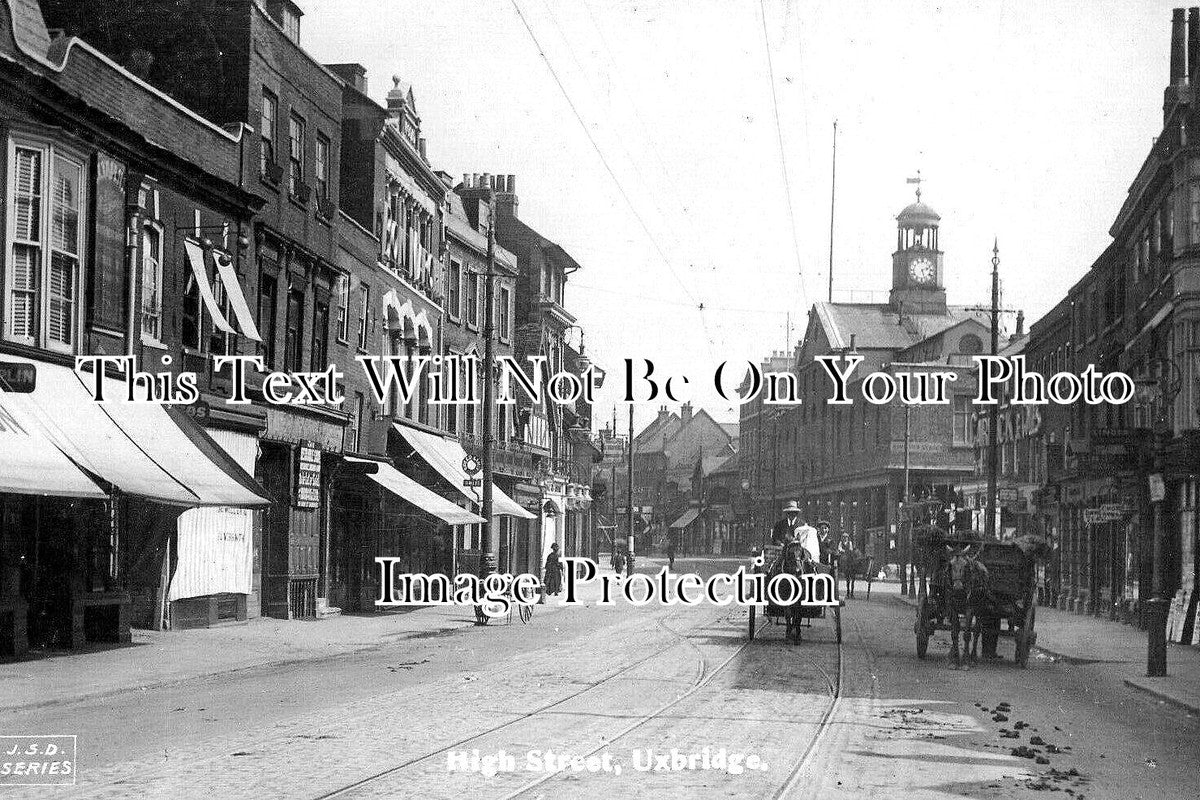 LO 6062 - High Street, Uxbridge, London c1923