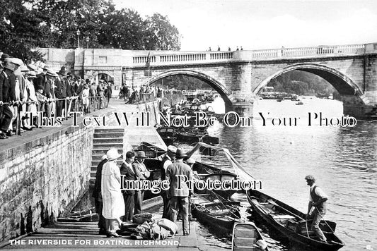 LO 6125 - The Riverside Fro Boating, Richmond Bridge, London