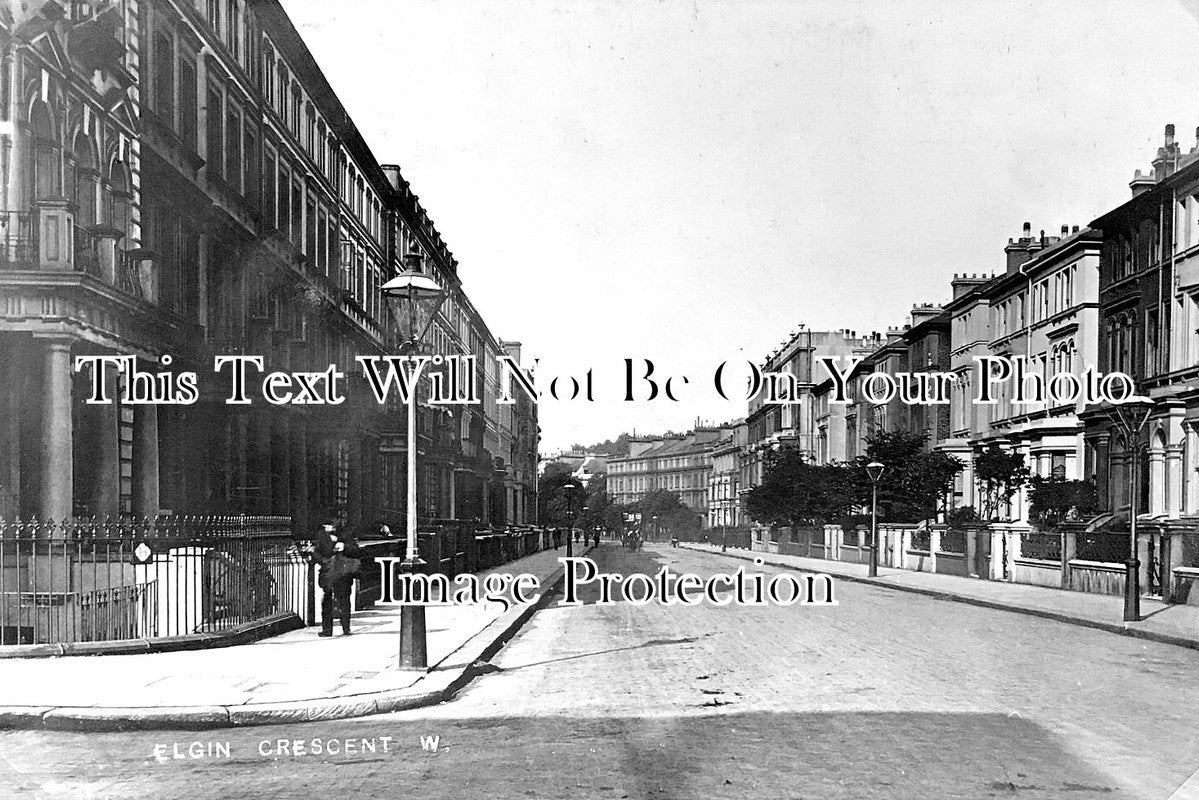 LO 6162 - Elgin Crescent, Notting Hill, London c1905