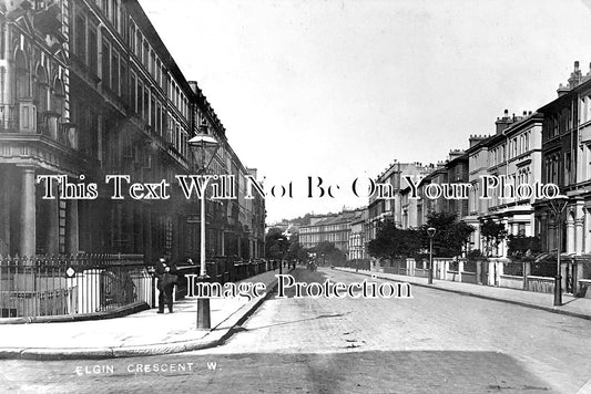 LO 6162 - Elgin Crescent, Notting Hill, London c1905