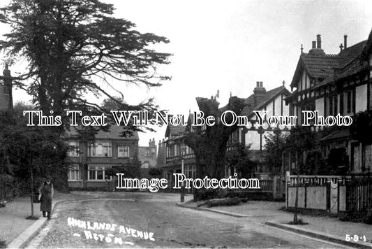 LO 6181 - Highlands Avenue, Acton, London c1912