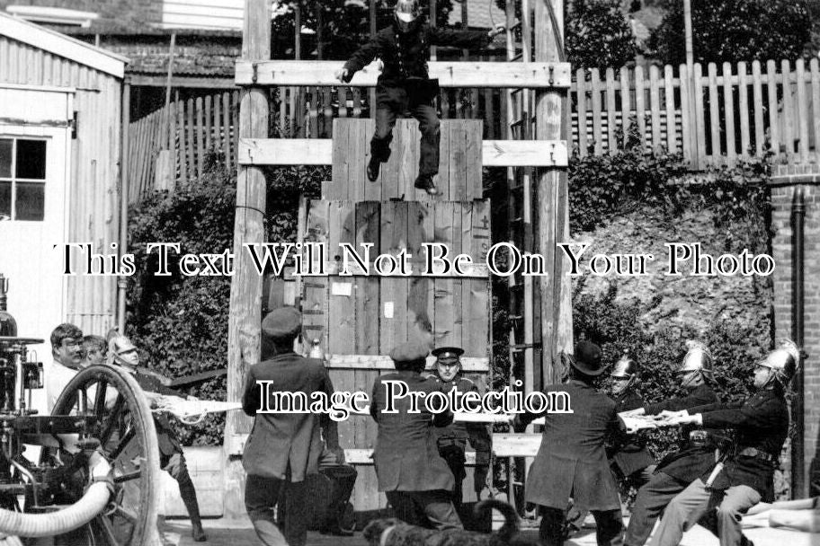 LO 6198 - Fire Brigade Training, London 1914