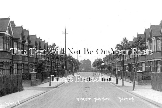 LO 6202 - First Avenue, Acton, London c1913