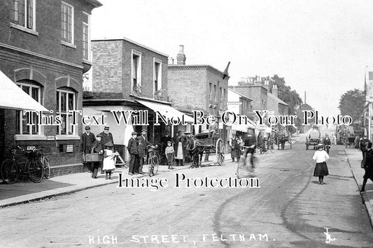 LO 6251 - High Street, Feltham, London c1908